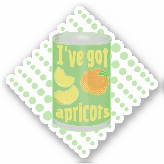 果実の得アプリコットTin シール (正面)