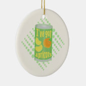 果実の得アプリコットTin セラミックオーナメント (右)