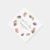 果実の性別が明らかになる。女の子または男の子 スタンダードカクテルナプキン (角)