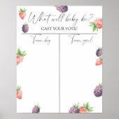 果実の性別が男の子または女の子のグラフを表示 ポスター (正面)