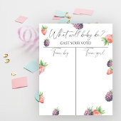 果実の性別が男の子または女の子のグラフを表示 ポスター