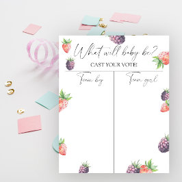 果実の性別が男の子または女の子のグラフを表示 ポスター