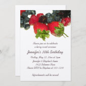 果実の歓喜の誕生日の招待状 招待状 (正面/裏面)