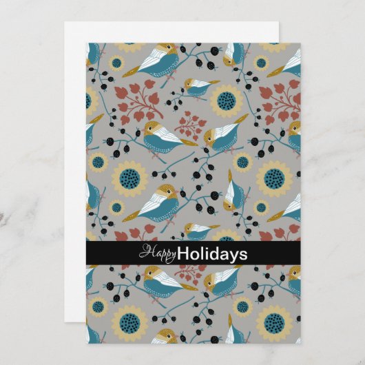 果実の甘くて可愛い《鳥》アメリカゴガラ シーズンカード (正面/裏面)