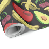 果実の継ぎ目のないパターン |カラフル熱帯果実 ラッピングペーパー (ロールコーナー)