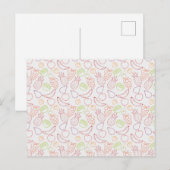 果実の継ぎ目のないパターン |果実表面パターン12 ポストカード (正面/裏面)