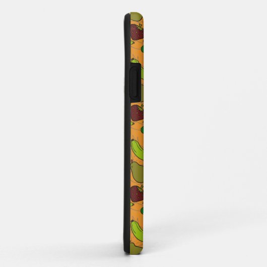 果実の継ぎ目のないパターン |果実表面パターン23 Case-Mate iPhoneケース (裏面/右)