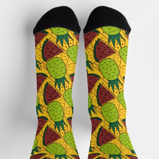 果実の継ぎ目のないパターン |果実表面パターン29 ソックス (上部)