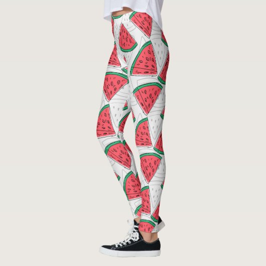 果実の継ぎ目のないパターン |果実表面パターン3 レギンス (左)