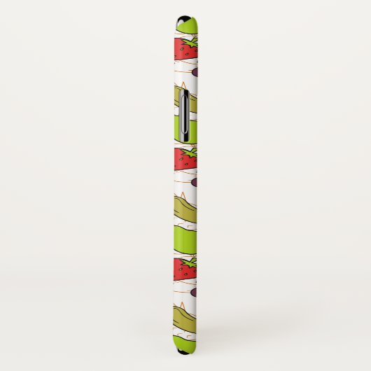 果実の継ぎ目のないパターン |果実表面パターン49 Case-Mate iPhoneケース (裏面/右)