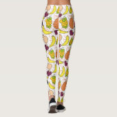 果実の継ぎ目のないパターン |果実表面パターン50 レギンス (裏面)