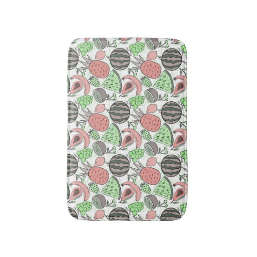 果実の継ぎ目のないパターン |果実表面パターン53 バスマット (正面縦)