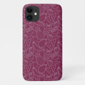 果実の継ぎ目のないパターン |果実表面パターン5 Case-Mate iPhoneケース (裏面)