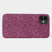 果実の継ぎ目のないパターン |果実表面パターン5 Case-Mate iPhoneケース (裏面(横))