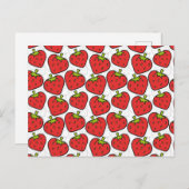 果実の継ぎ目のないパターン |果実表面パターン60 ポストカード (正面/裏面)