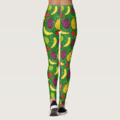 果実の継ぎ目のないパターン |果実表面パターン7 レギンス (裏面)