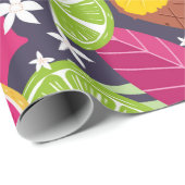 果実の継ぎ目のない模様、エキゾチックなトロピのコレクション ラッピングペーパー (ロールコーナー)