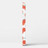 果実の背景にシームレスな桃の柄。合計 Case-Mate iPhoneケース (裏面 / 左)