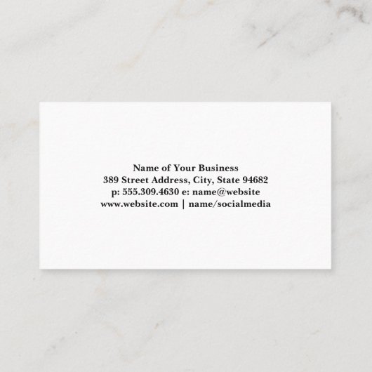 果実の背景 | 栄養 名刺 (裏面)