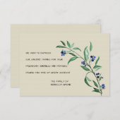 果実の葬式のサンキューカード サンキューカード (正面/裏面)