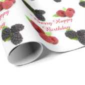 果実の誕生日の包装紙 ラッピングペーパー (ロールコーナー)