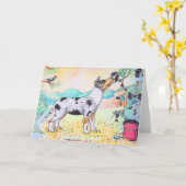 "果実のPickin'" 4x6 Notecard カード (黄色い花)