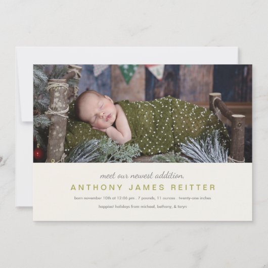 果実は出産の発表メリーをより多くパイン シーズンカード (裏面)