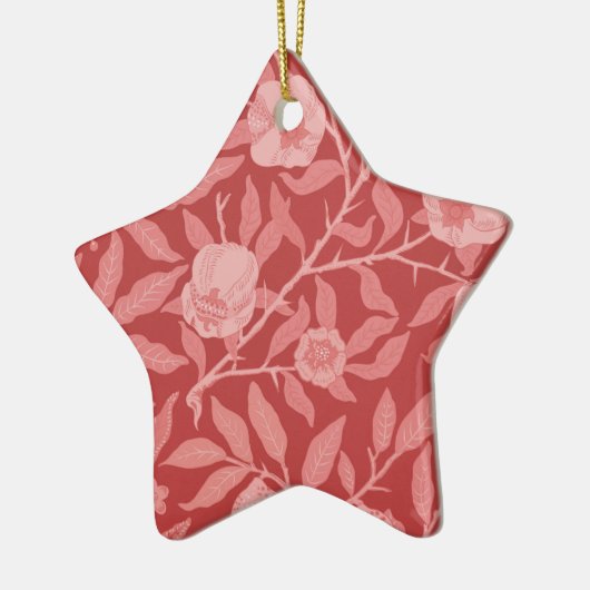 果実またはザクロのワインの赤と柔らかいピンク セラミックオーナメント (左)