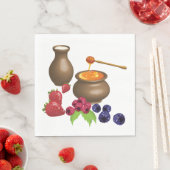 果実を使ったミルクとハチミ素朴ツ スタンダードランチョンナプキン (インサイチュ)