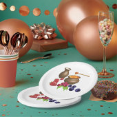 果実を使ったミルクとハチミ素朴ツ ペーパープレート