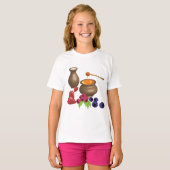 果実を使ったミルクとハチミ素朴ツ Tシャツ (正面フル)