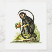 果実を持つサル ワインラベル (シングルラベル)