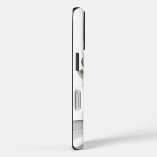 果実を持つ植物性のパーソナライズされた緑 Case-Mate iPhoneケース (裏面 / 右)