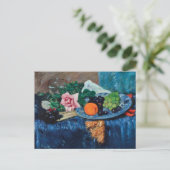 果実を持つ静物生活 | ジョージ・レスリー・ハンター ポストカード (スタンド正面)