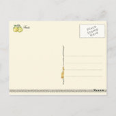 果実イラストレーション ポストカード (裏面)