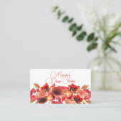 果実エレガントと花の花畑 名刺 (スタンド正面)