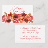 果実エレガントと花の花畑 名刺 (正面/裏面)