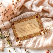 果実エレガントと葉おむつラッフル エンクロージャーカード