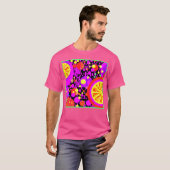 果実カラフル模様 Tシャツ (正面フル)