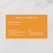 果実スタイリッシュトレンディーモダン名刺 名刺 (裏面)