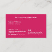 果実スタイリッシュトレンディーモダン名刺 名刺 (裏面)