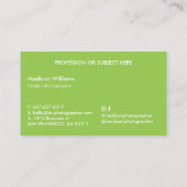 果実スタイリッシュトレンディーモダン名刺 名刺 (裏面)