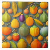 果実デザインセラミックタイル タイル (正面)