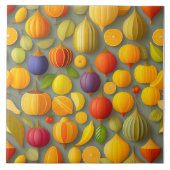 果実デザインセラミックタイル タイル (正面)