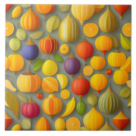 果実デザインセラミックタイル タイル