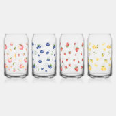 果実パターン ガラス缶 (右)