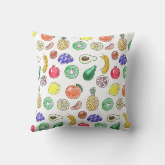 果実パターン クッション (裏面)