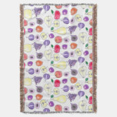 果実パターン スローブランケット (正面縦)