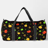 果実パターン ダッフルバッグ (正面)