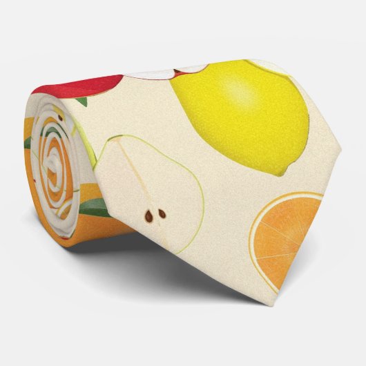 果実パターン ネクタイ (ロール)